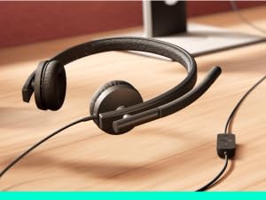 Logitech H570e USB Headset with Noise-Canceling Mics and Inline Controls