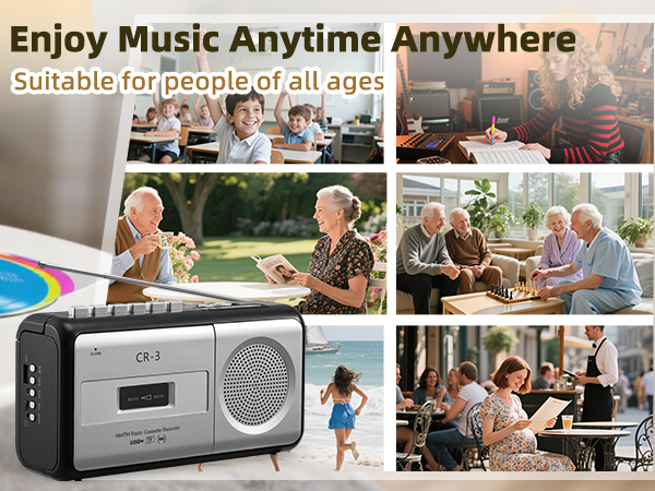 Portable Cassette Player Boombox