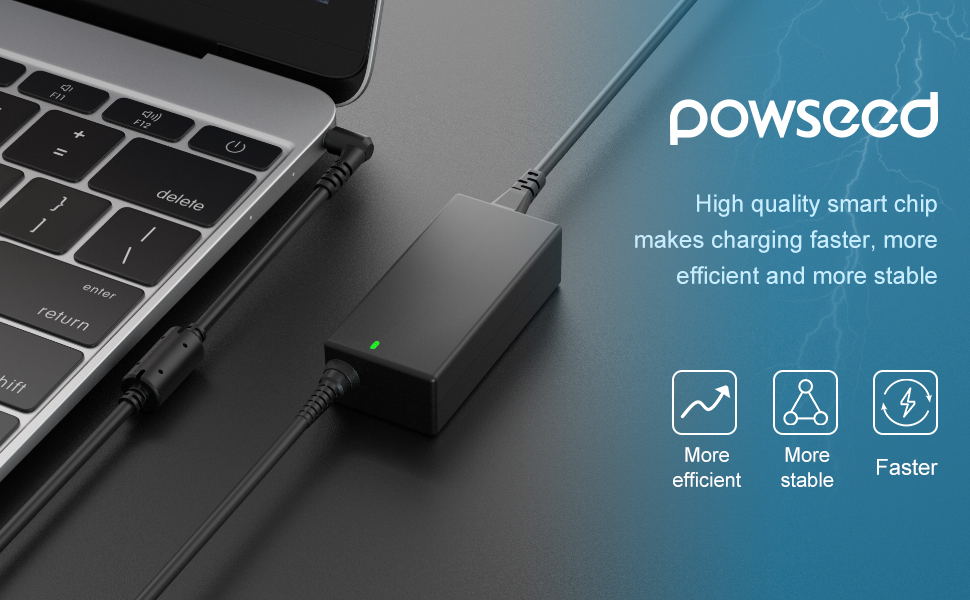 High quality smart chip makes charging faster, more efficicnet and more stable