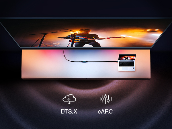 BLUERIGGER hdmi cord extension 4K 3D Audio Return Channel Ethernet Dolby TrueHD Chromecast Wii U