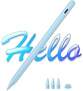 Stylus Pen for iPad 2024-2018 with Faster Charge,Tilt Sensor Battery Indicators Pencil for Apple ...