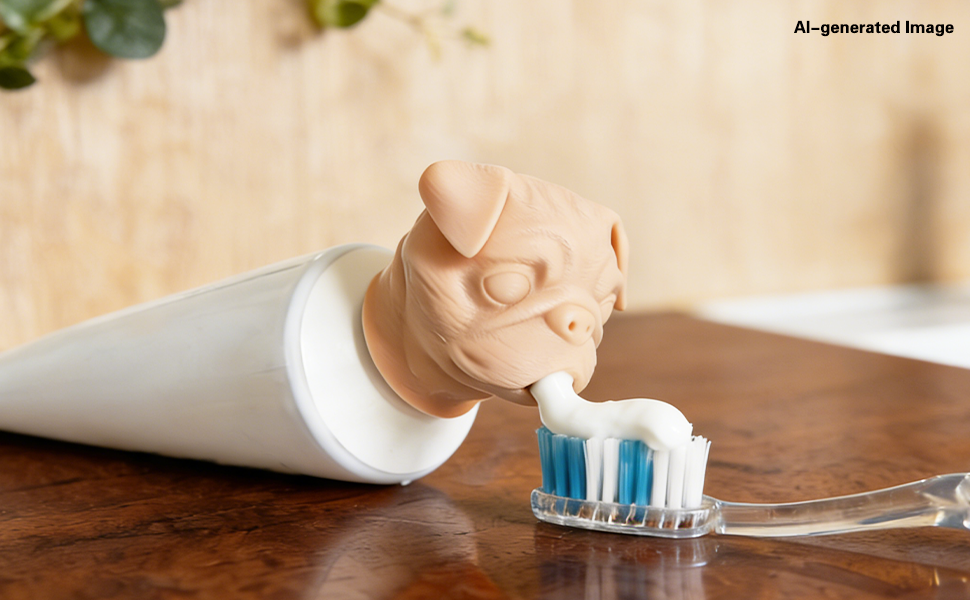 Pug Dog Toothpaste Dispenser