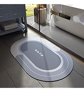MontVoo Bath Mat-Bathroom Mat Bathroom Rug Absorbent Non Slip Quick Dry Stain Resistant Bath Mat ...
