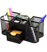 Deco Brothers Desk Organizers Pen Holder Office Caddy Storage, Black