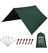 KALINCO Waterproof Camping Tarp Tent Hammock Rain Fly, 10X10FT/10X15FT, Mutifunctional Tent Footp...