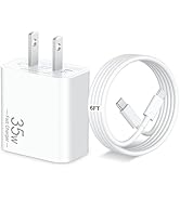 35W USB C Fast Charger for iPad Pro 13/12.9/11 inch 2024/2022/2021/2020, Air 6/5th, Mini 7/6, iPa...