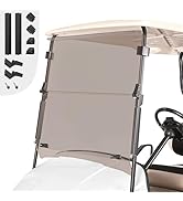 10L0L Golf Cart Windshield, Folding EZGO TXT Windscreen, Thick Golf Cart Windscreen kit, Upgrade ...