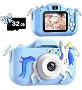 Dwfit Upgrade Selfie Kids Camera, Christmas Birthday Gifts for Boys Girls Age 3-12, HD Kids Digit...