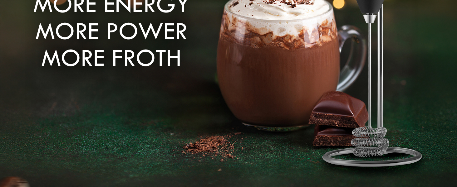 milk frother with stand