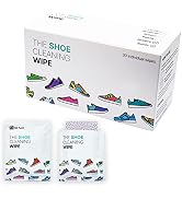 KN FLAX The Shoe Cleaning Wipe Quick Sneaker Wipes (30 Count - Individually Packed) Dual Texture ...