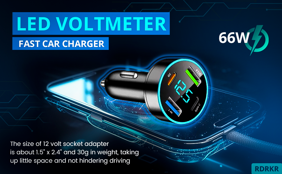 voltmeter type c 66 watt