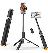 Vimose Phone Tripod &amp; Selfie Stick with Remote, Portable, Lightweight for Video Recording Vlog, E...