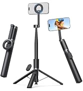 Lamicall 71" Magnetic Tripod for iPhone Auto-Open with Rechargeable Remote | N55 for Magsafe Phon...