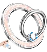 LISEVO Phone Ring Holder Compatible with MagSafe - Magnetic Cell Phone Grip Magnet Removable Fing...