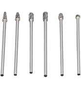 Cylinder Head Porting Kit, Die Grinder Bits, Tungsten Steel Silver for Grinding and Polishing Cas...