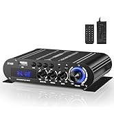 Facmogu ST-839 2.1CH Mini Bluetooth Stereo Amplifier, RMS 25Wx2+40W Subwoofer Output Power Amplif...