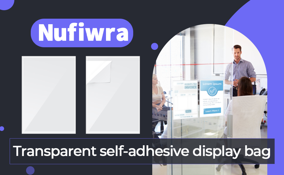 clear adhesive pockets