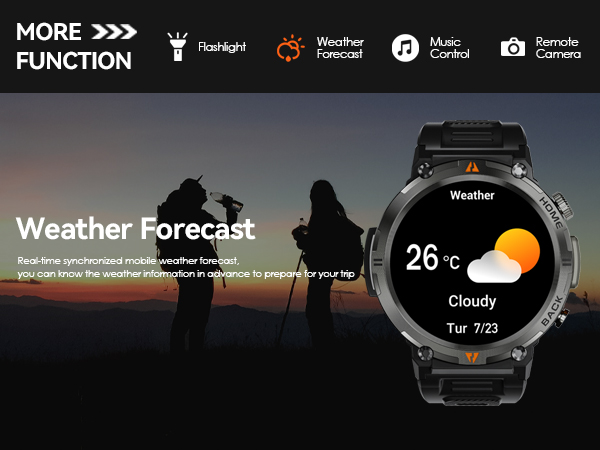Military Smart Watches for Men Rugged Smart Watch Fitness Tracker with Heart Rate Sleep Monitor