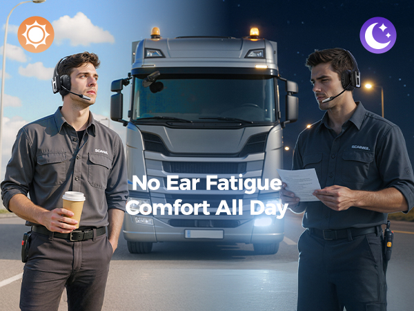 Lightweight Bluetooth Headset Microphone Trucker Headset Single-Ear Wireless Headphones