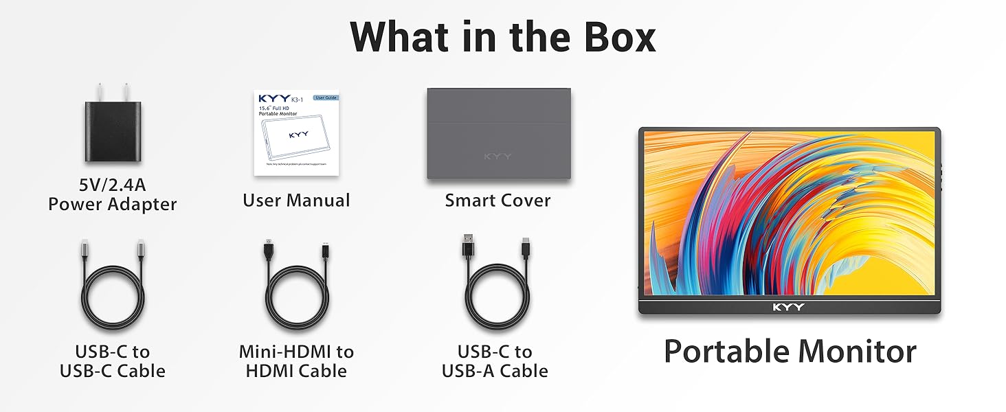 KYY 15.6&amp;#39;&amp;#39; Portable Monitor