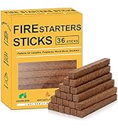 Realcook Natural Fire Starter Cubes: Upgraded 36 Firestarters Kindling