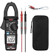 MESTEK Clamp Meter, Digital Clamp Multimeter Voltage Tester TRMS 6000 Counts Current Amp Volt Met...