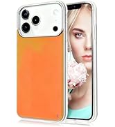 Losin Fluorescent Case Compatible with iPhone 17 Pro Max Quicksand Case Liquid Glow Sand Phone Ca...