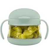 Ubbi Tweat No Spill Snack Container for Kids, BPA-Free, Toddler Snack Container, Sage