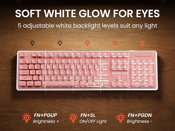 pink keyboard and mouse wireless