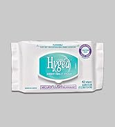 Hygea Moist Toilet Tissue, Flushable Wipe, Plant-Based, Plastic-Free, Softpack, 42 Wipes