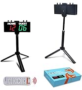 YZ Battery Powered Scoreboard Clock Timer with Buttons, Portable Digital Scoreboard with Remote, ...