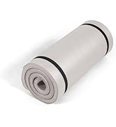 Tone Fitness 1-Inch Thick Yoga Mat | High-Density, Non-slip Exercise Mat with Carrying Strap for ...