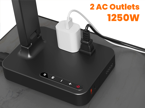 desk lamp with outlets