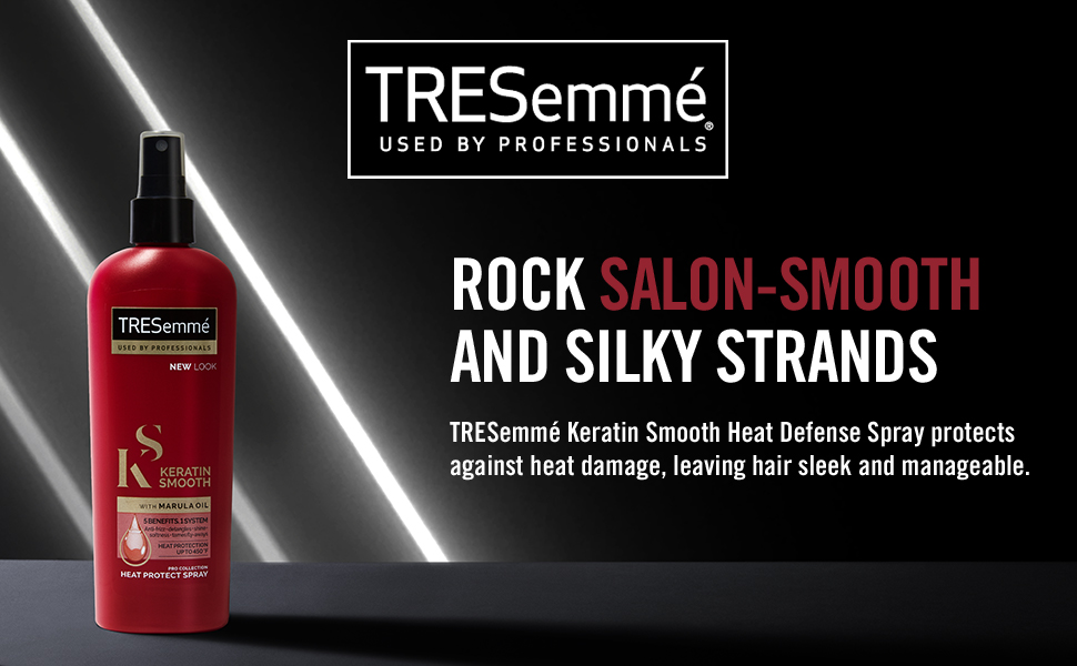 tresemme, keratin smooth. heat defense spray