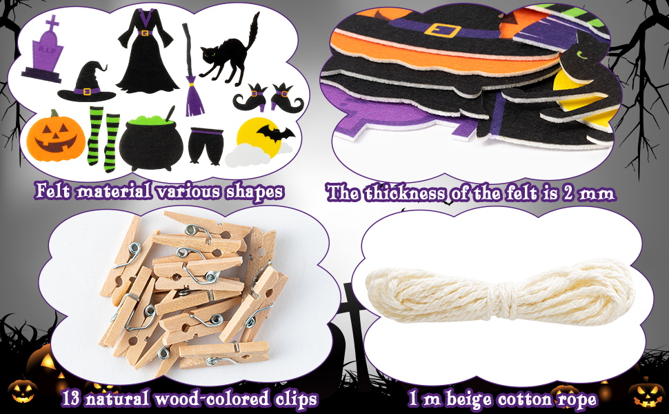 Halloween Witch Clothesline Banners