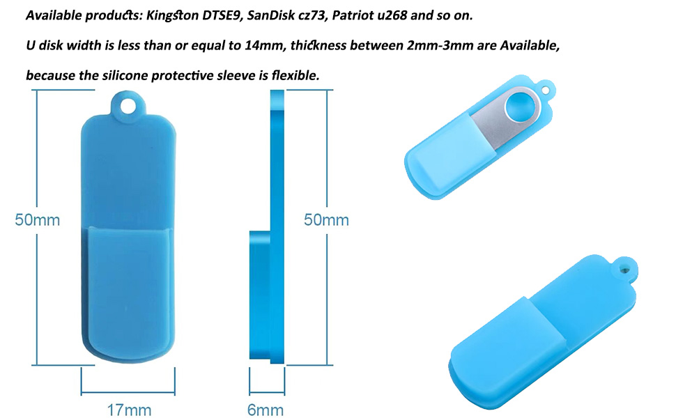 USB Flash Drive Case USB Storage Case USB Flash Drive Cover, Protect USB Flash Drive