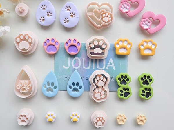 paw print polymer clay cutter