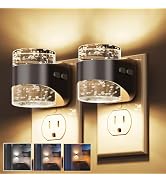 L LOHAS LED Night Light, Bubble Night Lights Plug into Wall, 2 Pack | 3000K/4000k/5000K Adjustabl...