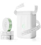 NIIMBOT D110 Mini Label Maker Machine with Tape (3 Rolls), Portable Bluetooth Inkless Sticker Pri...