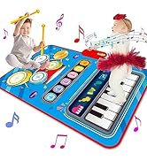Toys for 1 Year Old Boy Gifts, 2 in 1 Piano Mat Montessori Toys for 1 2 Year Old Boy,Educational ...