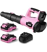 Leaf Blower, 21V Cordless Electric Blower with 2 2.0Ah Batteries and 1 Hour Fast Charger, Lightwe...