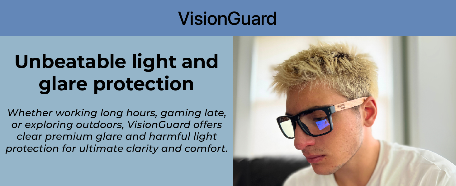 Amber Blue Light Blocking Glasses filter blue light to reduce strain