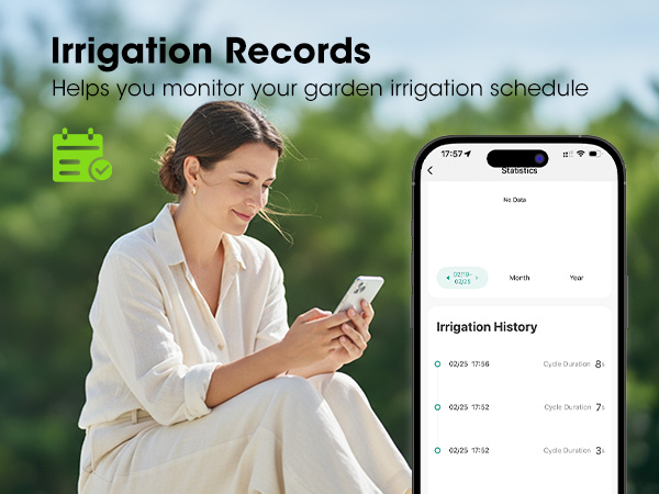 garden drip irrigation system with timer