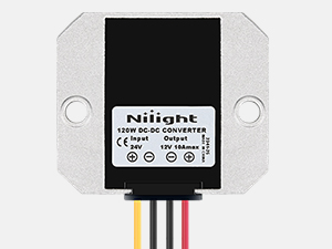Nilight 120W 24V to 12V 10A DC Converter Regulator Reducer Golf Cart Voltage Converter Regulator 
