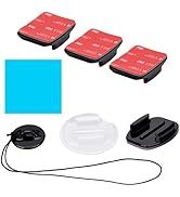 Suptig Helmet Adhesive Sticky Mounts for GoPro Hero 13/12/11/10/9/8/7/6/5/4/3/2/Session, Max, Aka...