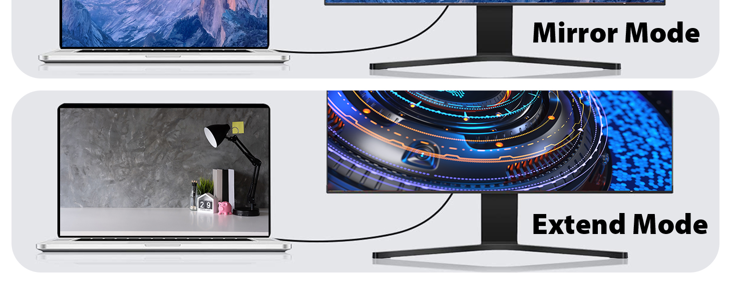 Type C to VGA PVC Cable