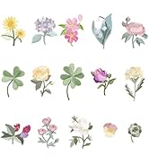 15pcs Flower Iron on Patches Cute Small Floral Embroidery Patches Applique for Clothes Hats Jeans...