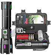 Flashlight 2000 High Lumens Rechargeable - 30W Super Bright LED Flash Light with LCD Display | 39...