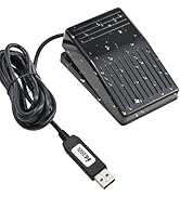 iKKEGOL Upgraded USB Foot Pedal, IP37 Waterproof Hands-Free Control Pedal, One Key Programmable F...
