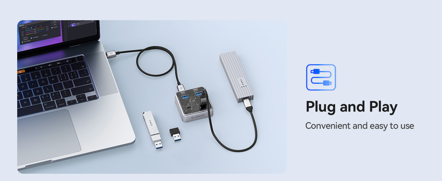 4-Port Alloy USB Splitter